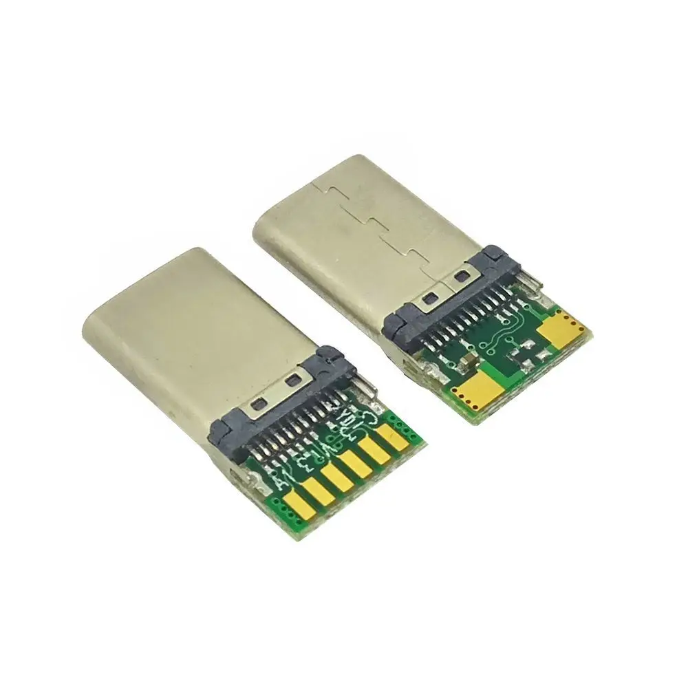 Prise de carte adaptateur de type C USB3.1 600/mâle 24 broches, connecteur 24 broches, type soudé