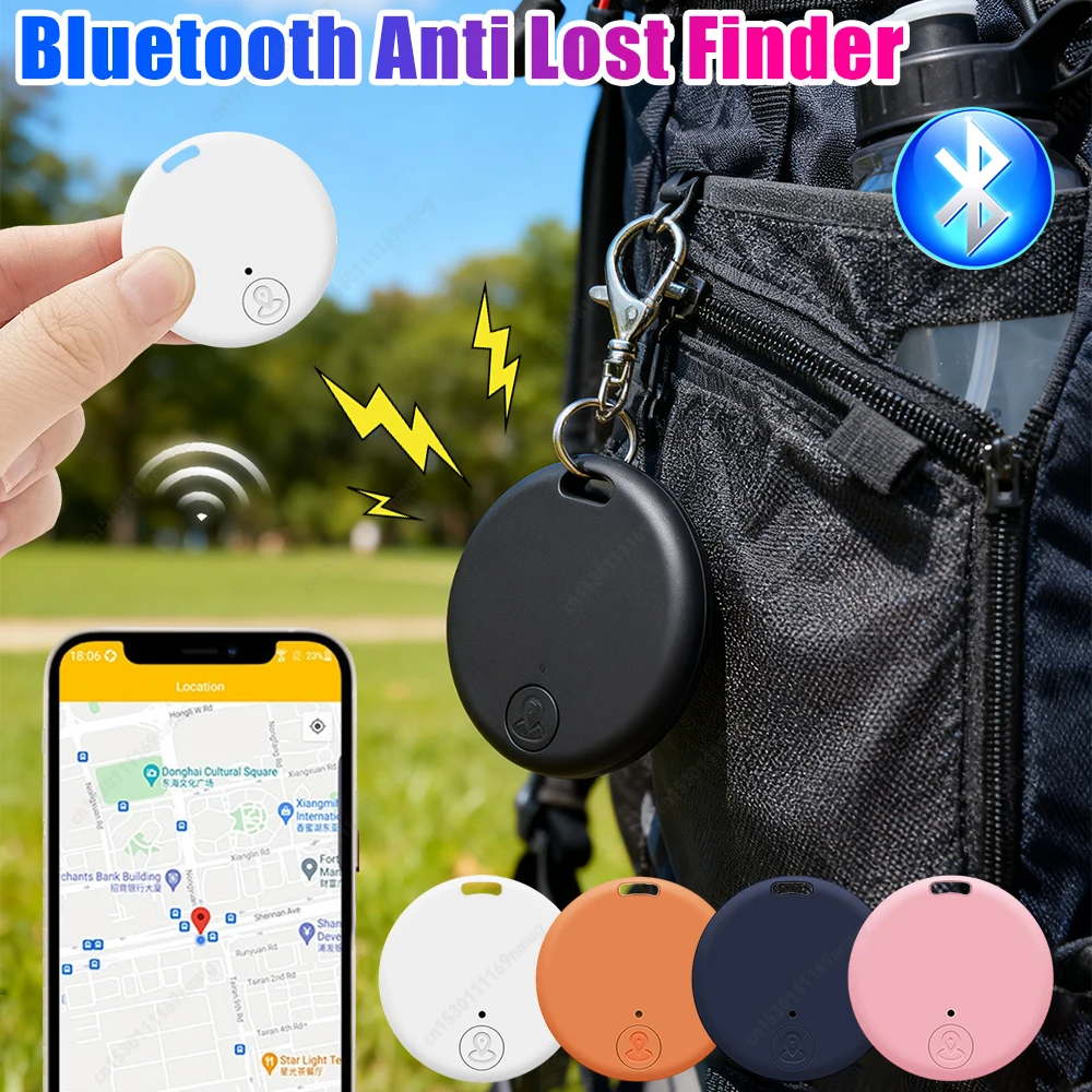 

Bluetooth-Compatible Anti Lost Finder Long Battery Life Wireless Key Finder Locator Anti Lost Alarm Tag for Keys Wallet Bags