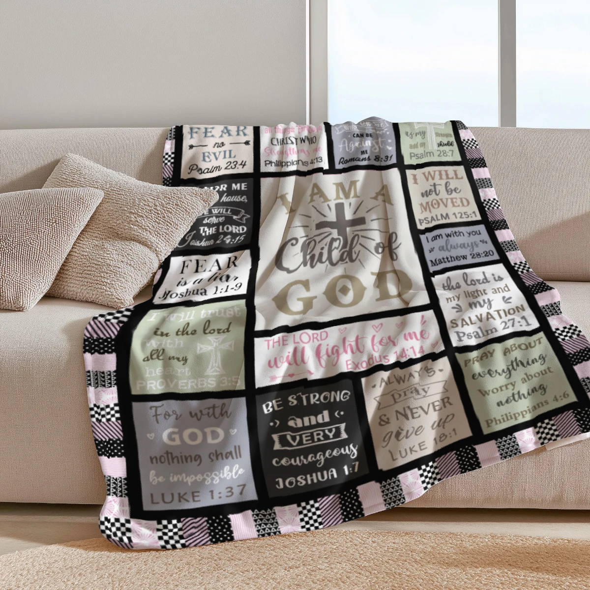 Bible Scripture Inspirational Blanket
