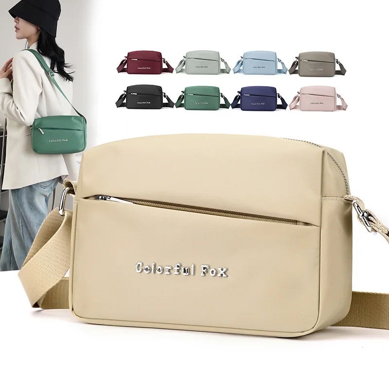 Bolso cruzado japonés de varias capas para mujer, bandolera de lujo, informal, Horizontal, para teléfono móvil, mini bolso, 2024