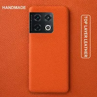 For Oneplus 10 Pro Case Luxury Real Genuine Leather Cases for oneplus 13R 12 10R 8Pro 7T 9R 7TPro Phone Cover Back Coque Capa