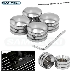 Motorcycle Spark Plug Crown Head Bolt Nut Covers Engine Topper Cover For Harley Twin Cam Touring Dyna Sportster XL 883 Softail
