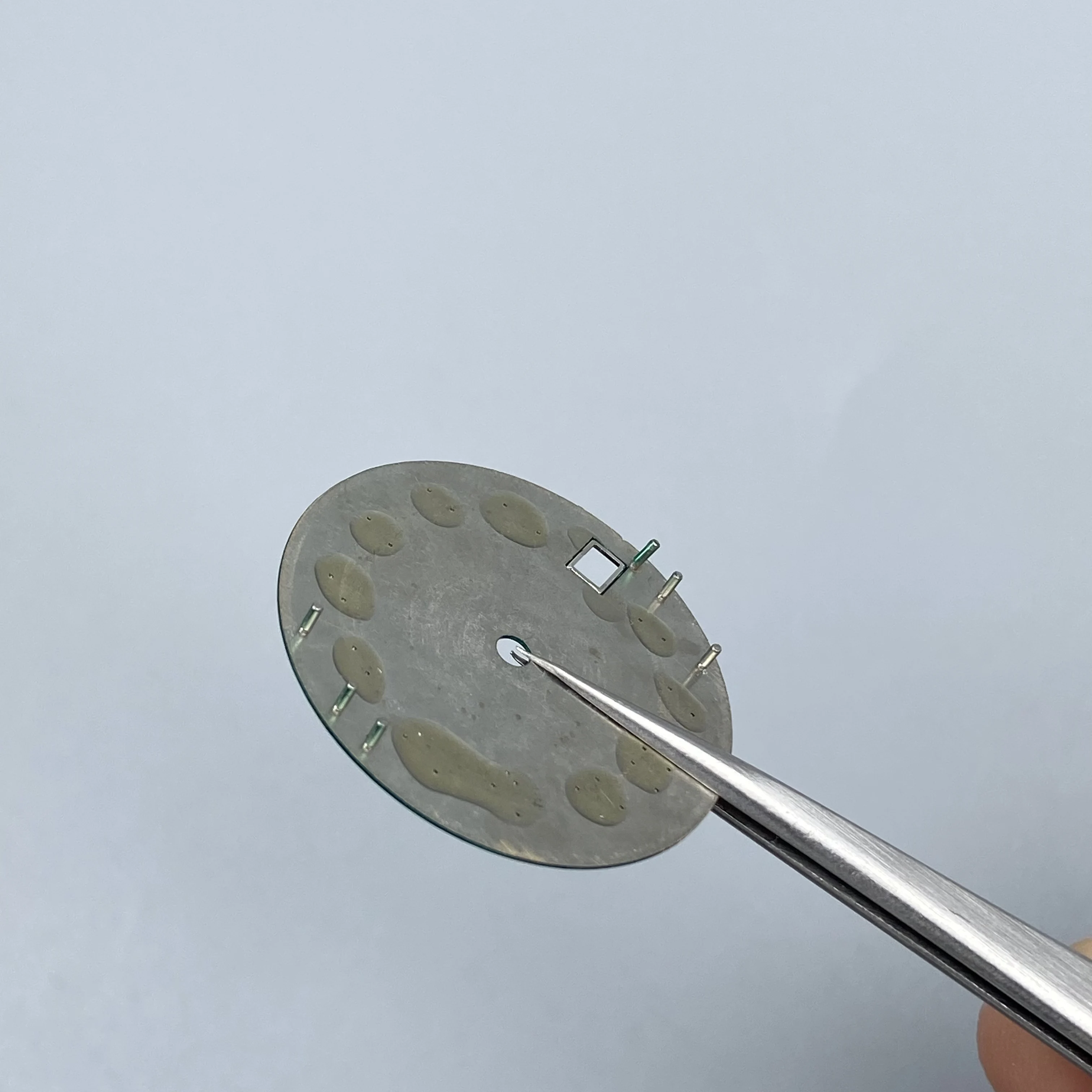 28,5mm Einzel-Datumsanzeige Zifferblatt ohne Logo mit arabischen Ziffern, passend für NH35 NH36 Uhrwerke, Uhrenzubehör, Uhrenreparaturwerkzeug für Seiko Mod Zifferblatt – Detail 12