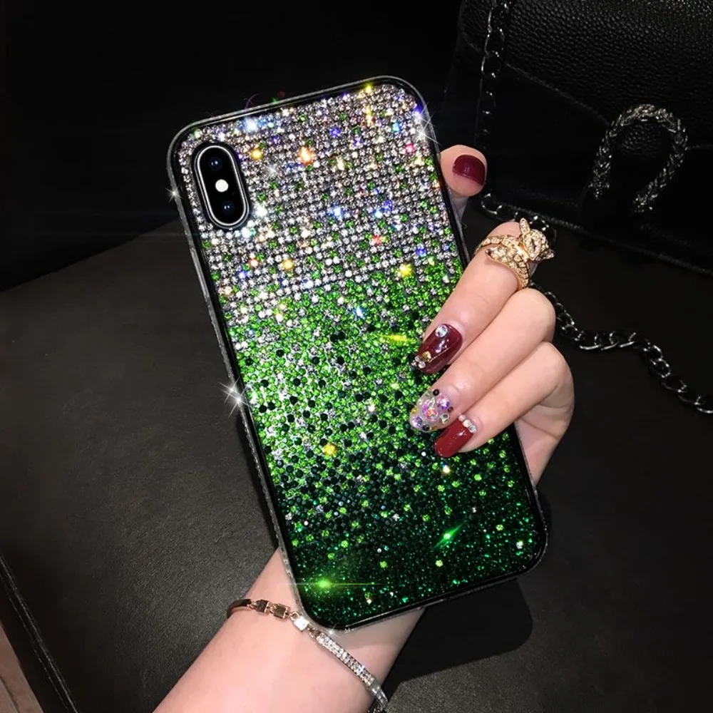 For 17 16 15 Pro Max Luxury Case Full Shinny Diamond Bumper Frame Cover for iPhone 17 16 11 12 13 14 15 Pro Max Xr 17 Air Cases