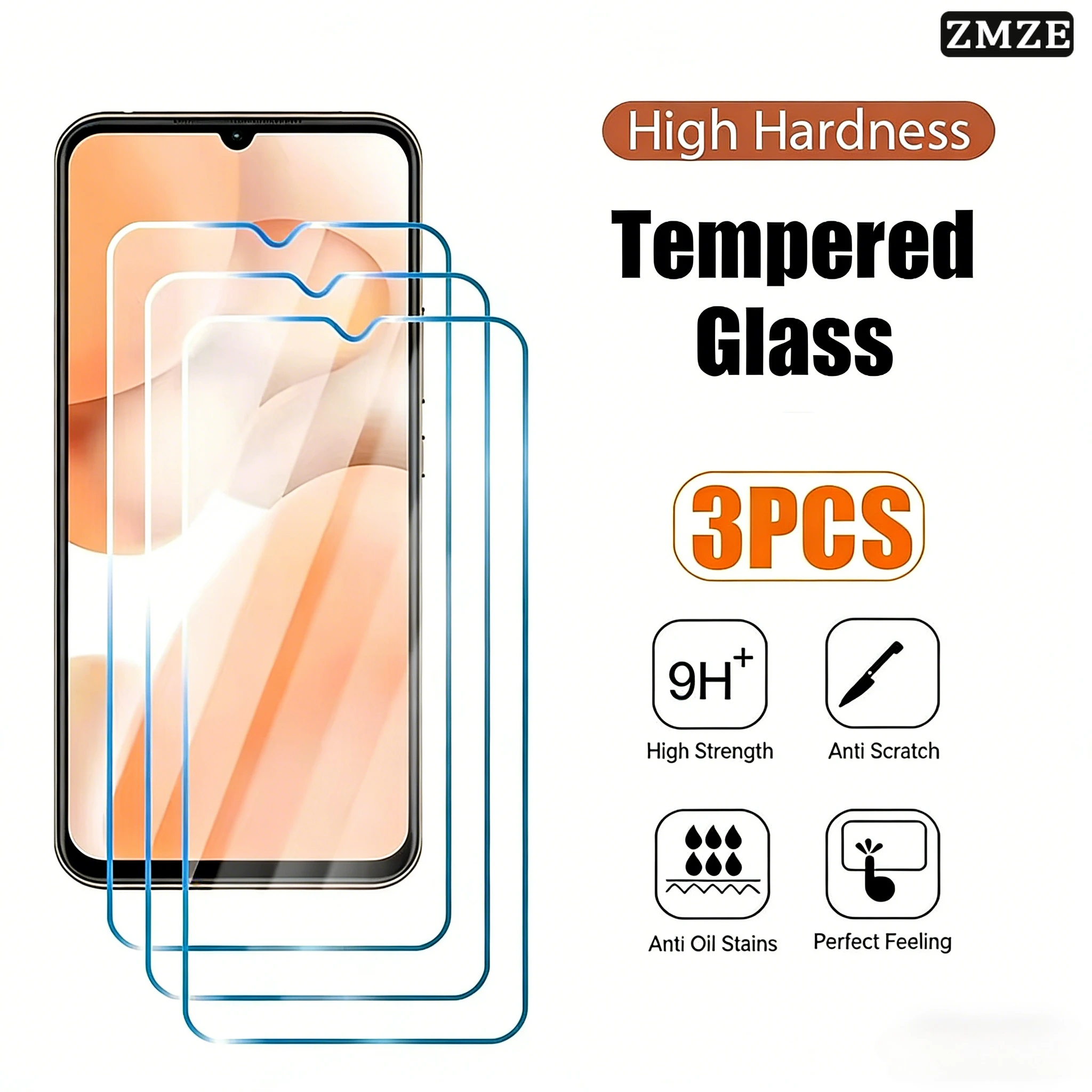 

Tempered Glass Screen Protectors for Redmi Note 15 Pro+ Note 14 13 12 11 Pro Plus 5G Versions Full Coverage Anti Scratch Glass