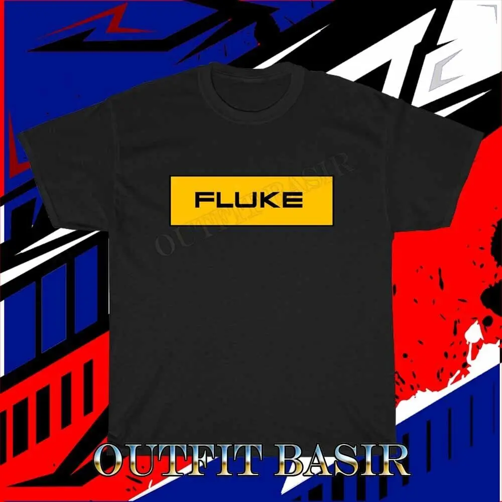 New Fluke Logo T- Shirt Funny Size S - 5XL