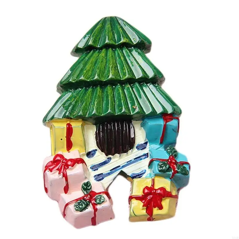 Kerstauto koelkaststickers Santa Rendier Sticker Y08E