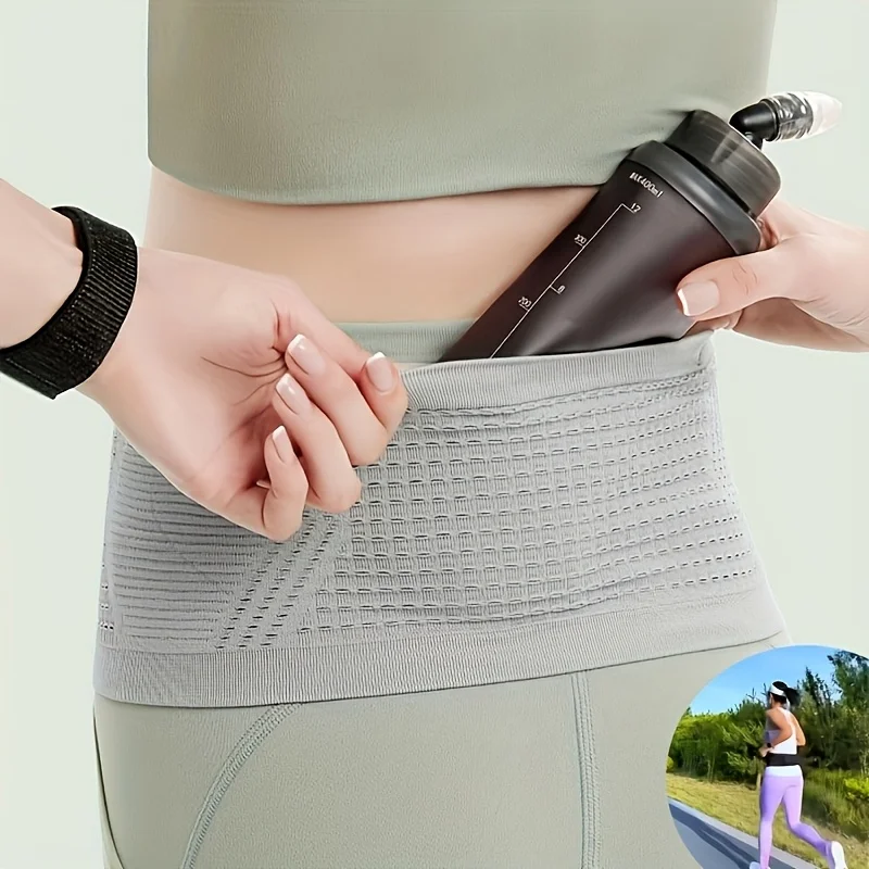 Invisible Running Belt with Phone Holder - usage example