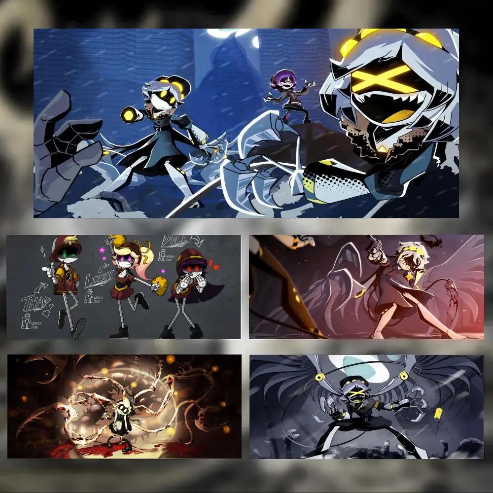 Cool Dark Cartoon M-Murder D-Drone Mouse Pad Large Thick Desk Pad Stitched Edges Gaming Mouse Mat for PC