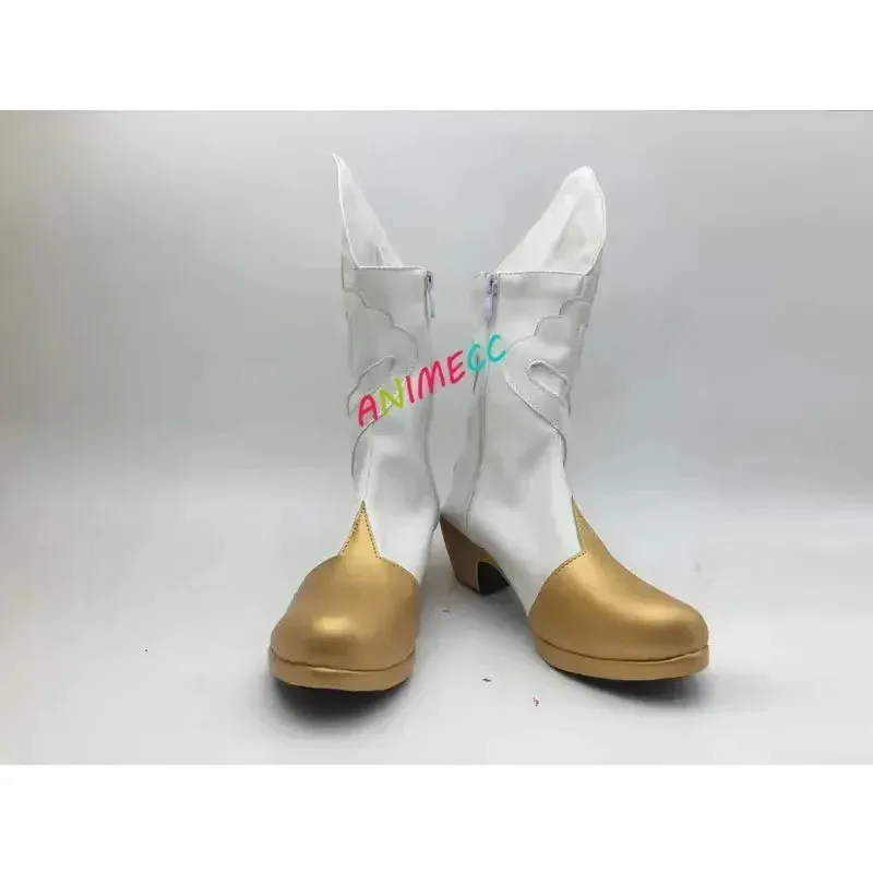 Genshin Impact-zapatos de Cosplay para mujer, botas Lumine de viajero hechas a mano, se aceptan personalización, Sizev;2,r'6;t.