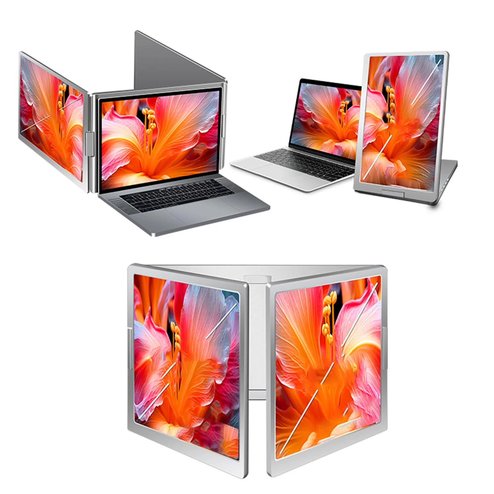 

Portable Laptop Screen Extender Dual-Screen Monitors 15.6-inch Display Adjustable Screen Extender for 12inch-18.5inch Laptops ﻿