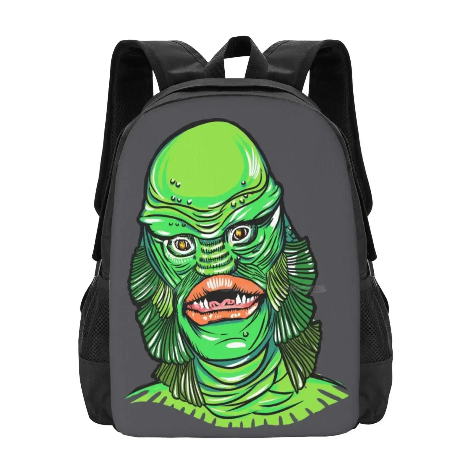 

Creature From The Black Lagoon Hot Sale Backpack Fashion Bags 50s Monsters Horror Movie Frankenstein Werewolf Mummy Dracula
