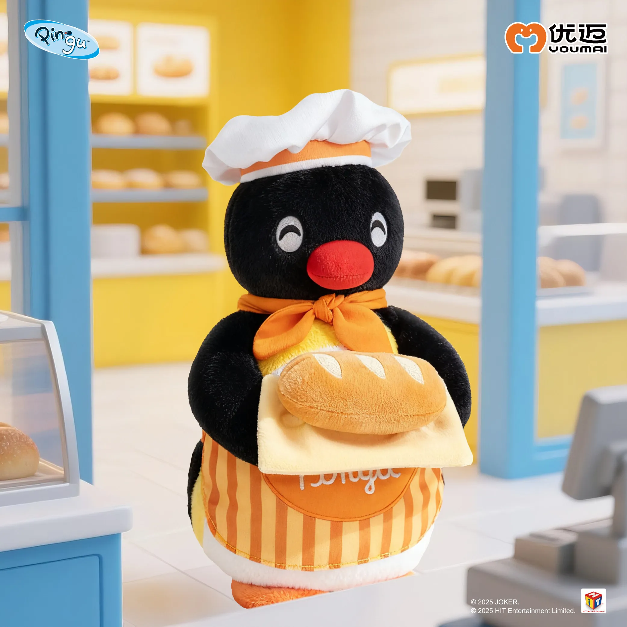 Pluszowa zabawka 30 cm, seria kucharska, pingwin kucharz, uroczy motyw pieczenia, dekoracja pokoju dziewczynki, miękka wypchana lalka, dziewczęcy prezent na rocznicę dla par.