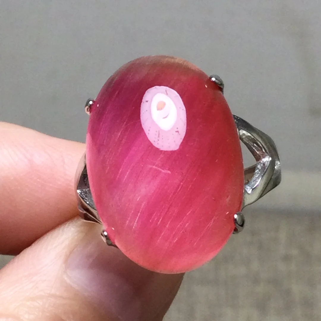 

Регулируемое кольцо из натурального красного рутилированного кварца 21*15 мм, овальные женские бусины из серебра 925 пробы с желтыми рутилированными бусинами AAAAAA