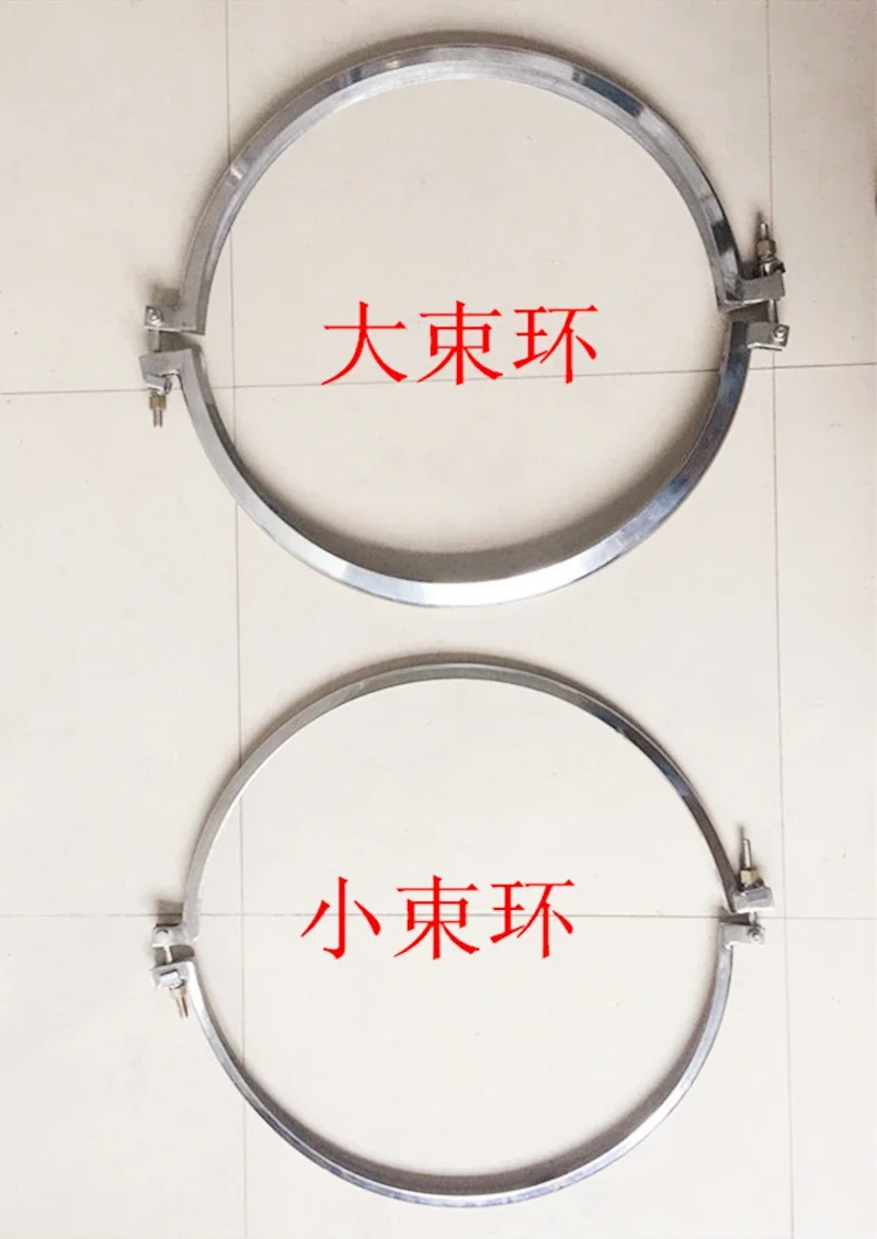 Stainless steel circular vibrating screen large bundle ring clamp rotary vibrating screen clamp lock ring lock clamp