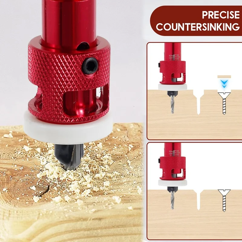 Woodworking Counterbore Drill Step Drill Wood Self-Tapping Screw Punch Holes Drill Bit Installation Tool