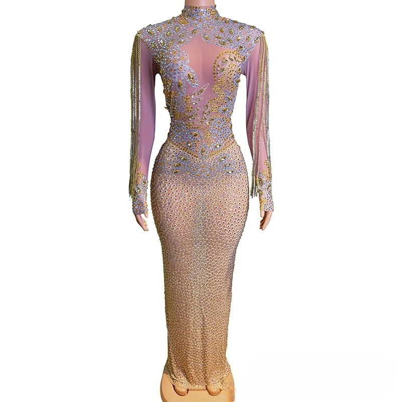 2025 Autumn Elegance Night Birthday Banquet Women Light Luxury Evening Wear Miss Universe Choose Beautiful Clothes Fashion Party
