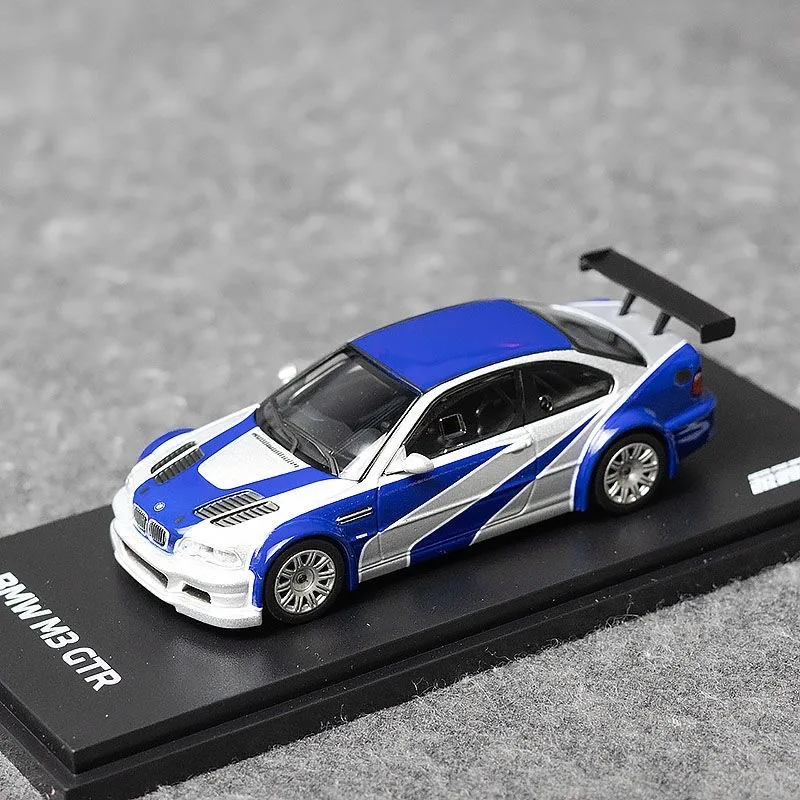 โมเดลรถยนต์ Almoat Real AR BOX 1:64 BMW M3 GTR Need For Speed Wikiwond โลหะผสมหล่อขึ้นรูป ของขวัญ