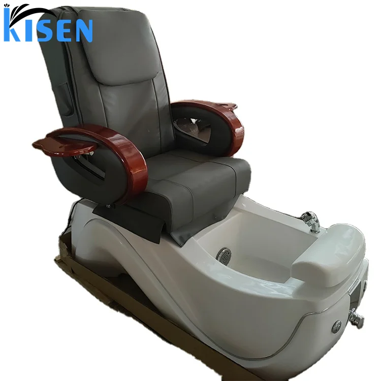 

Wholesale beauty SPA salon furniture modern black white red station grey electric massage pedicure nail chair