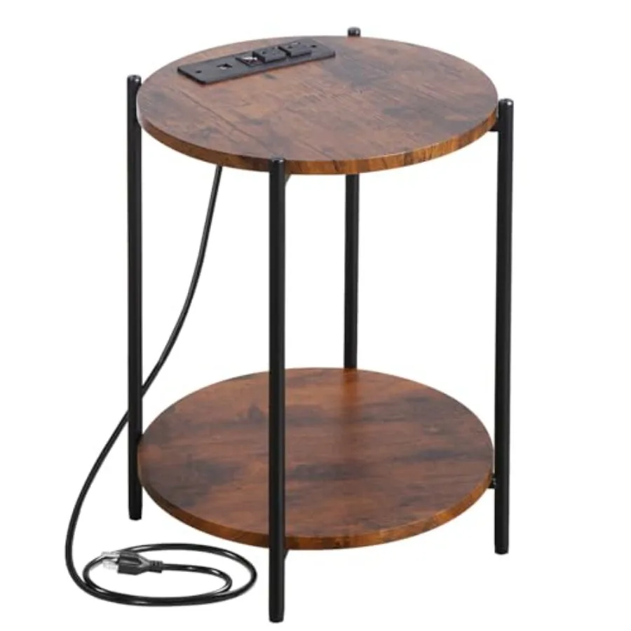 2 Tier Round Side T…