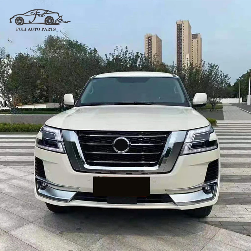 FULI Front Rear Bumper Fender hood Headlights Car bumpers new body kit For Nissan Patrol Y62 2010-2019 Upgrade 2020