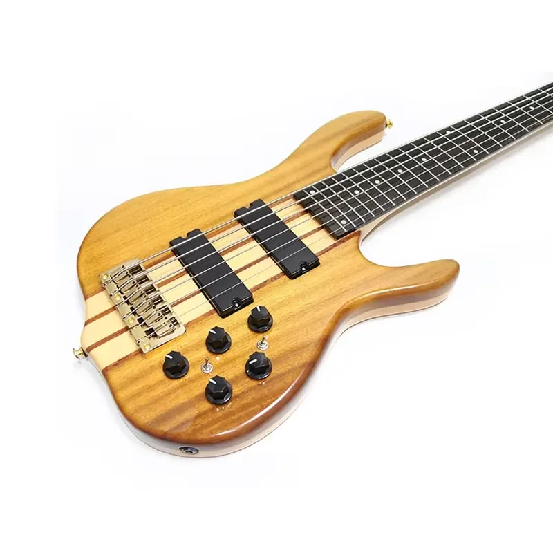 Professional 6 String Electric Bass Guitar Korean Style Chinese OEM Wholesale Body Design for Musicians High Quality