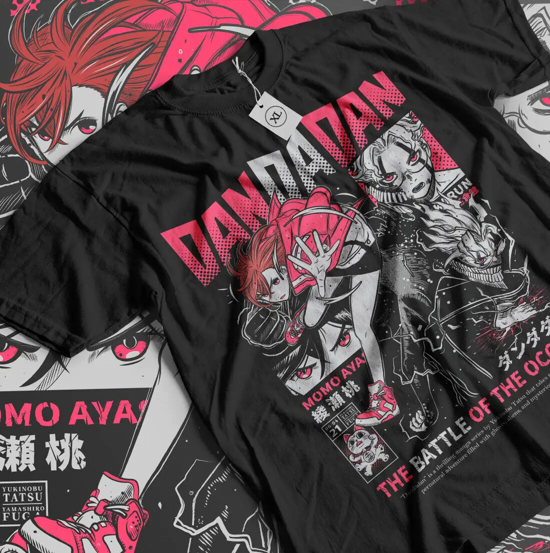 

Dandadan Okarun T-shirt Okarun Momo Ayase Anime Japanese Cute Gift Shirt Cotton Large Size Top Oversized Unisex Tee Men T-shirt