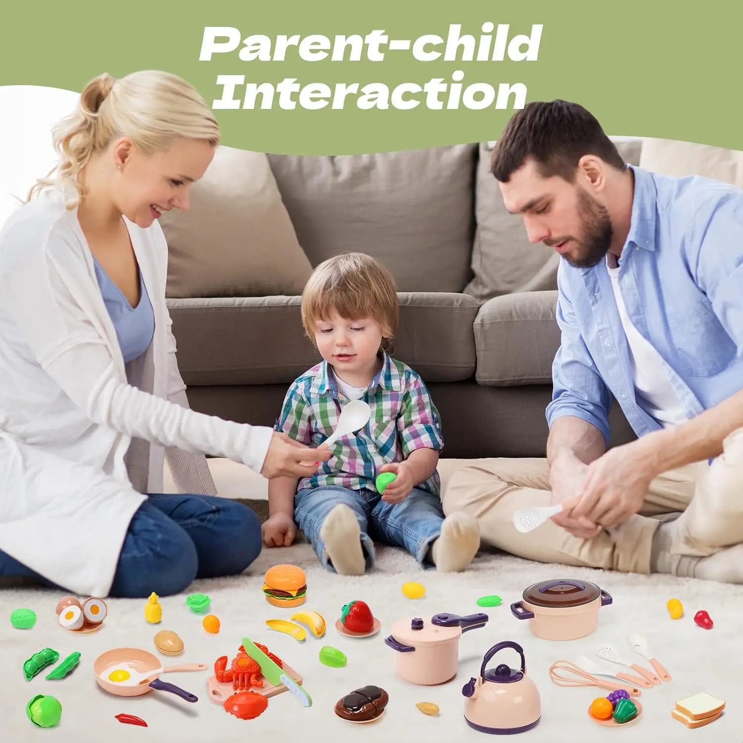 Kids Mini Pretend Cooking Playset Acccessories Kitchen Toys Set 35/71pieces Toddlers with Pots Pans Utensils Cookware Xmas Gifts