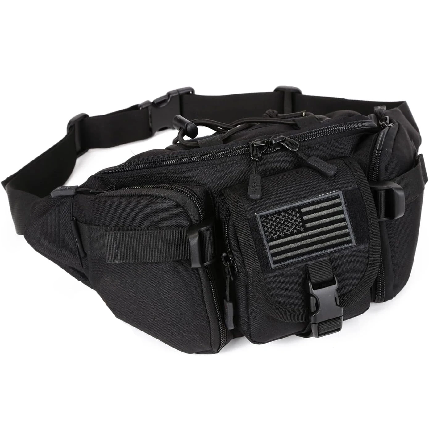 Tactical Waist Pack, Military Fanny Pack for Men - Perfect for Cycling, Camping, Hiking, Hunting & Fishing - Durable