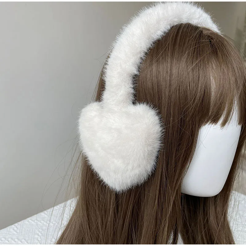 Y2K Star Plush Anti Cold Women\'s Warm Solid Color Plush Earrings Cycling Ear Muffs Earmuffs Kawaii Headphones Winter Woman Cover