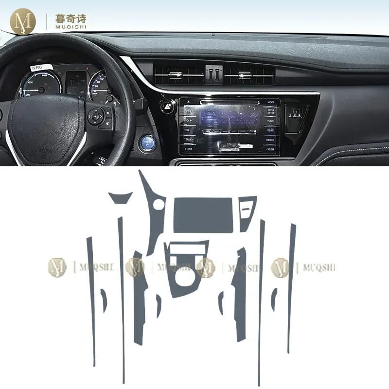 MUQSHI pre cut Car interior gearbox panel TPU protective film screen anti scratch repair Stickers For Toyota Corolla 2019-2022