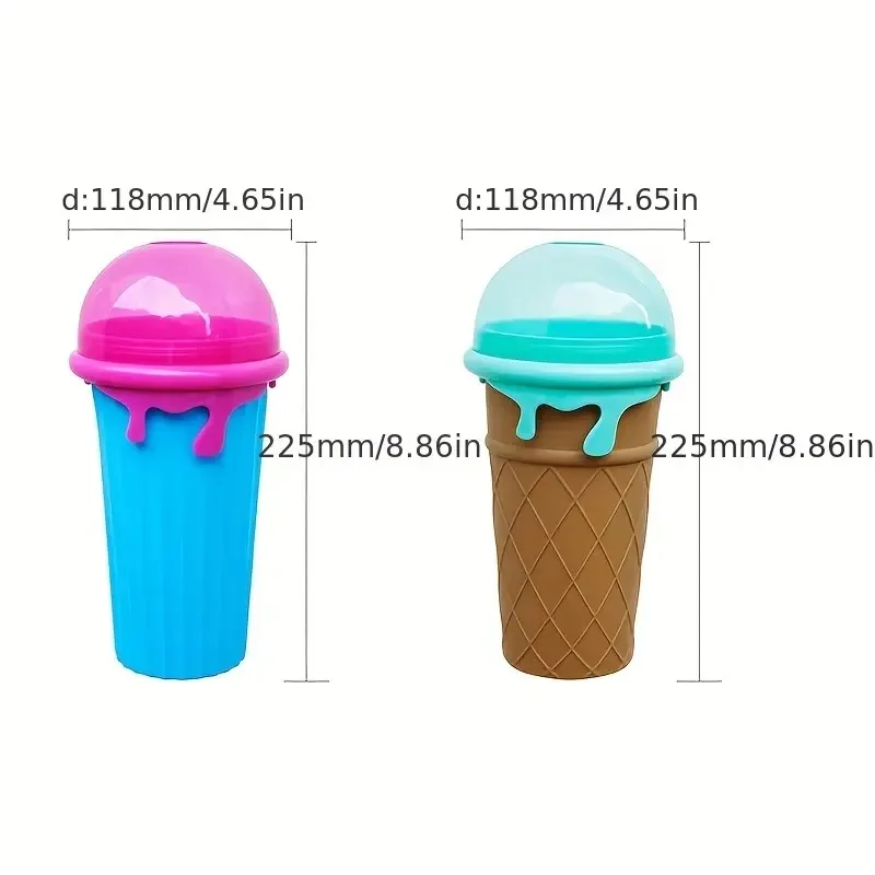 Slushy Cup Slushy Maker Cup UPGRADE 500ML Frozen Magic Large Capacity Cooling Maker Cup Freeze Mug Milkshake Smoothie Mug