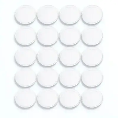 

30Pcs Petri Dish Transparent Plastic Durable Reusable Disposable Culture for Kids School Science Biology Experiments