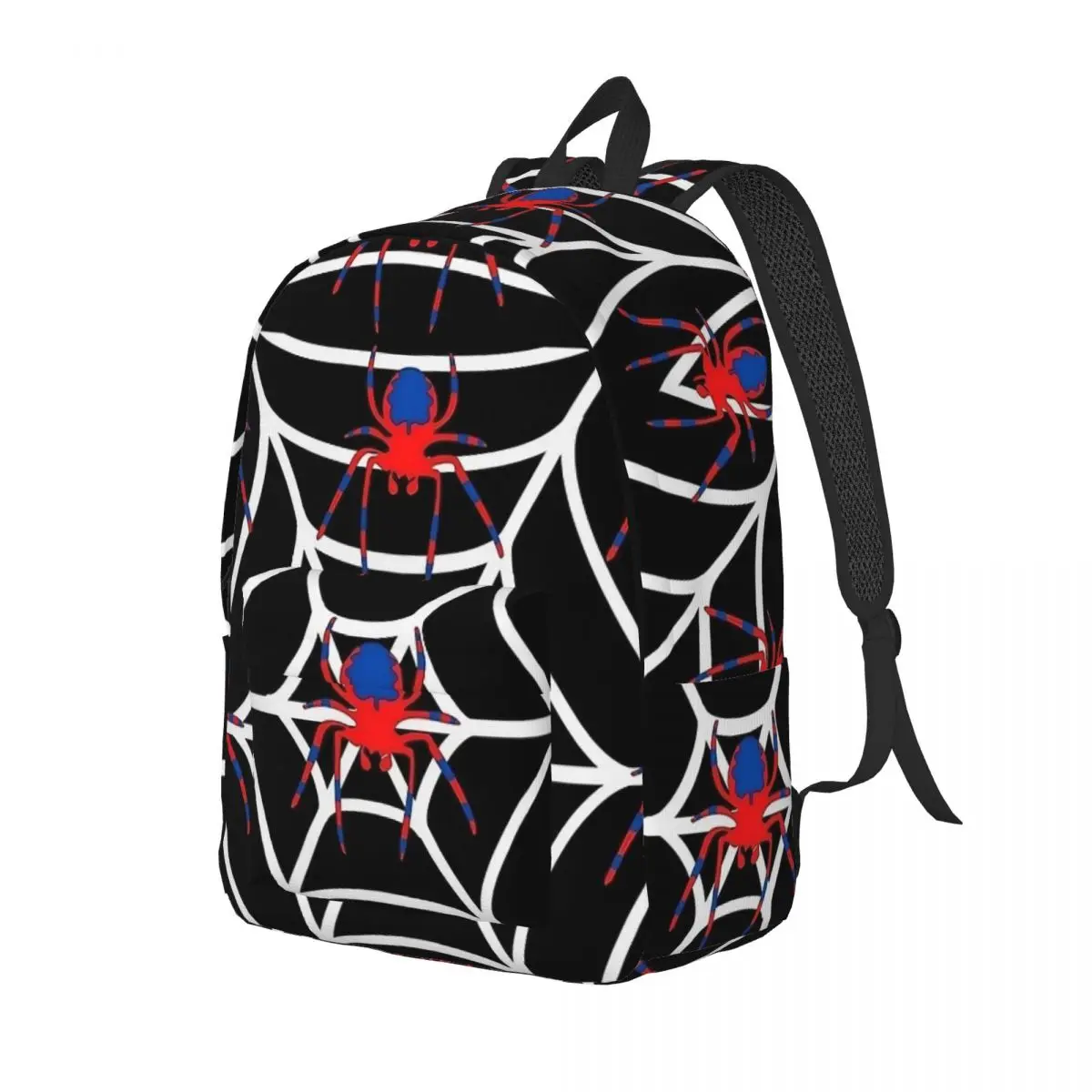 Spider On The White Web for Teens Student School Bookbag Canvas Daypack Elementary High College Outdoor