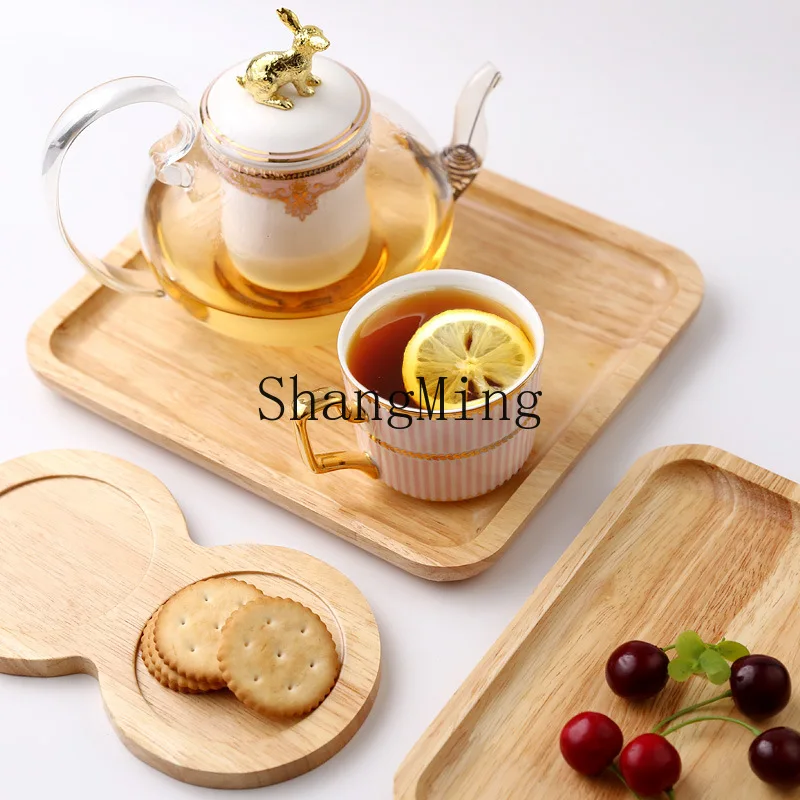 

PYH bamboo rectangular wooden tray solid wood tray, bamboo tray wooden tray environmentally friendly tea barbecue