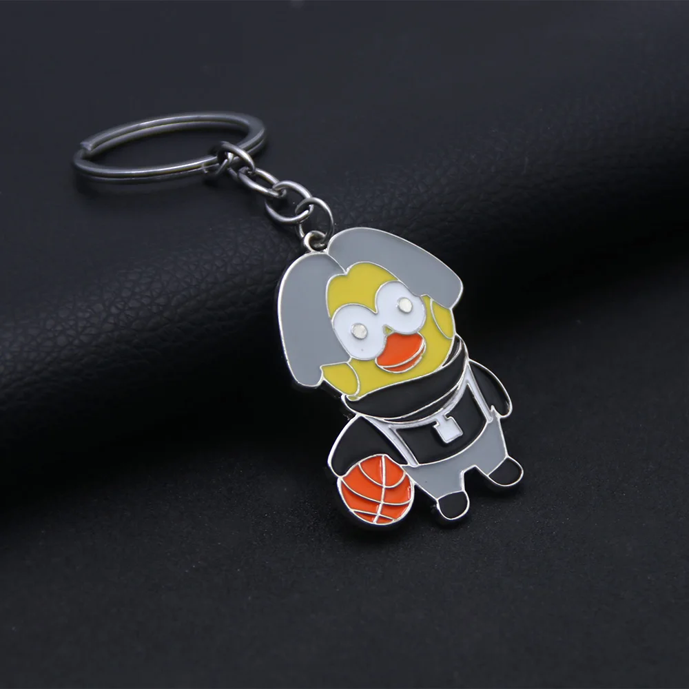 Chicken You Are Too Beautiful Keychain Cartoon Pendant Key Chain for Women Men Car Keyring Jewelry Gift