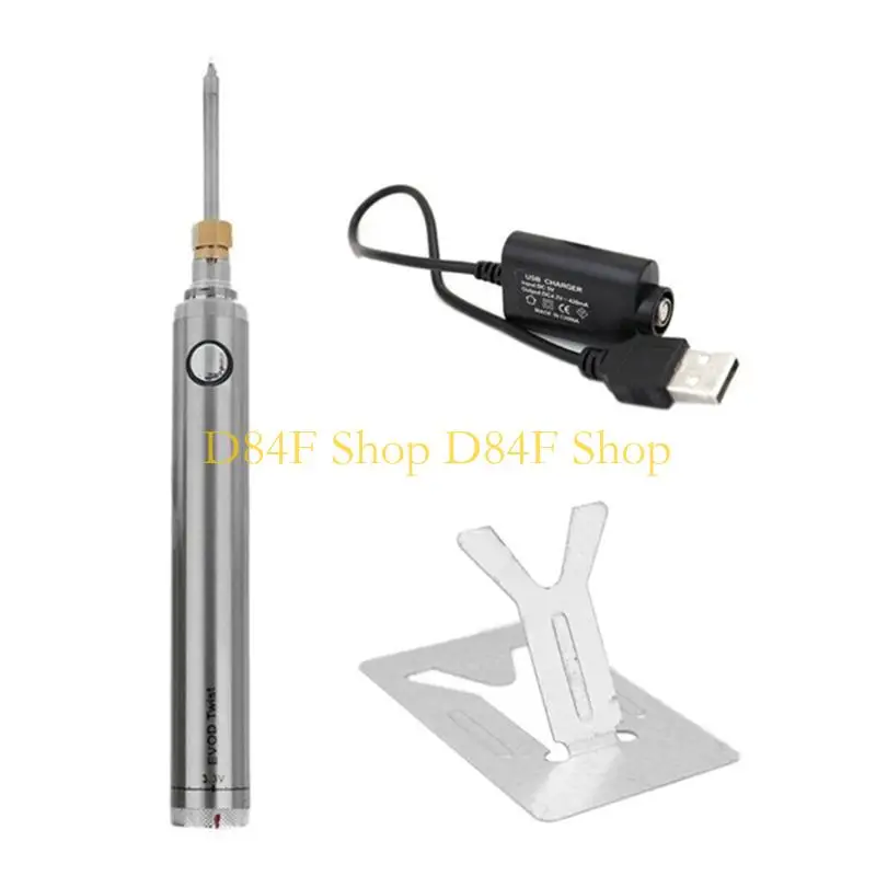 D84F Wireless Soldering Iron Pen with Rechargeable Battery USB Fast Charging Electronics Welder Y Type Soldering Iron Stand