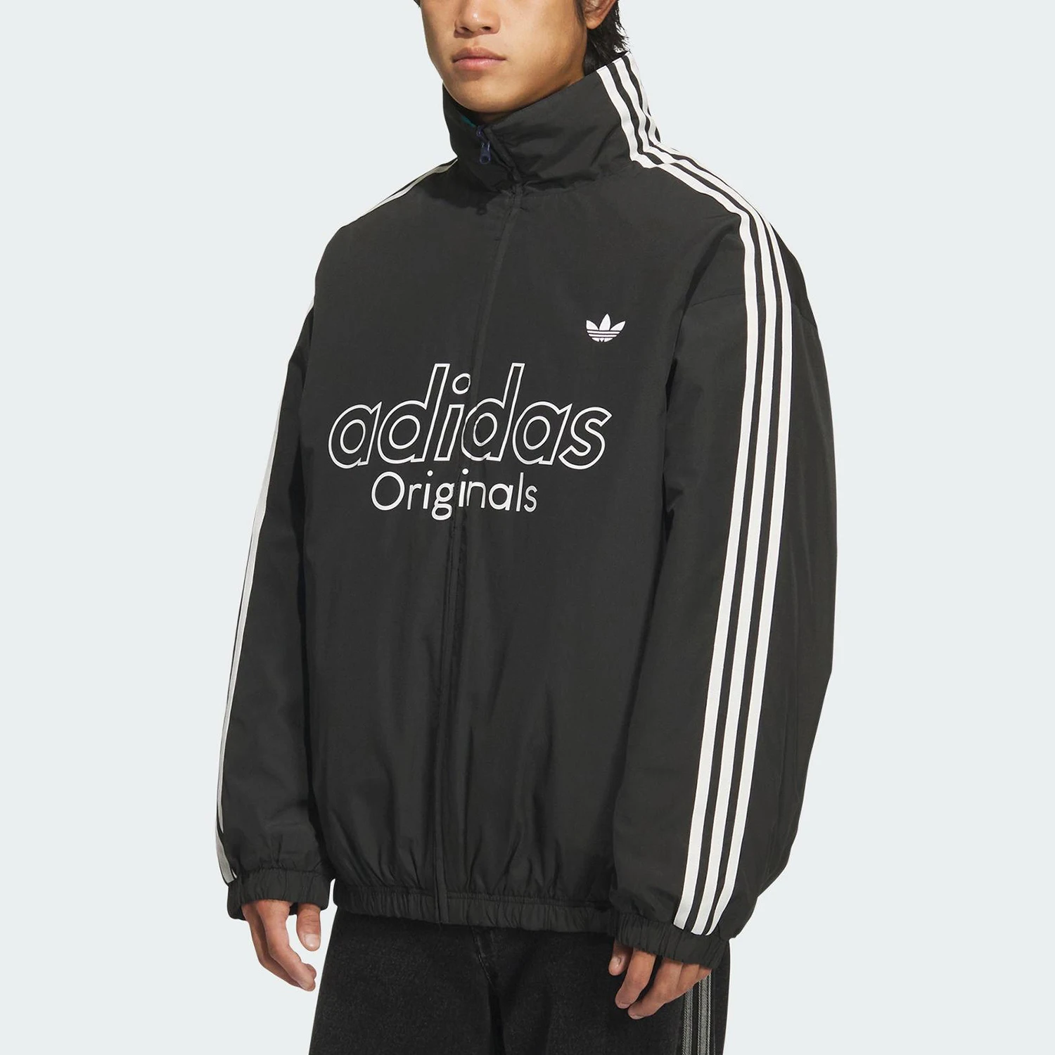 Chaqueta de algodón retro holgada de doble cara para hombre Adidas Clover genuina KS5954