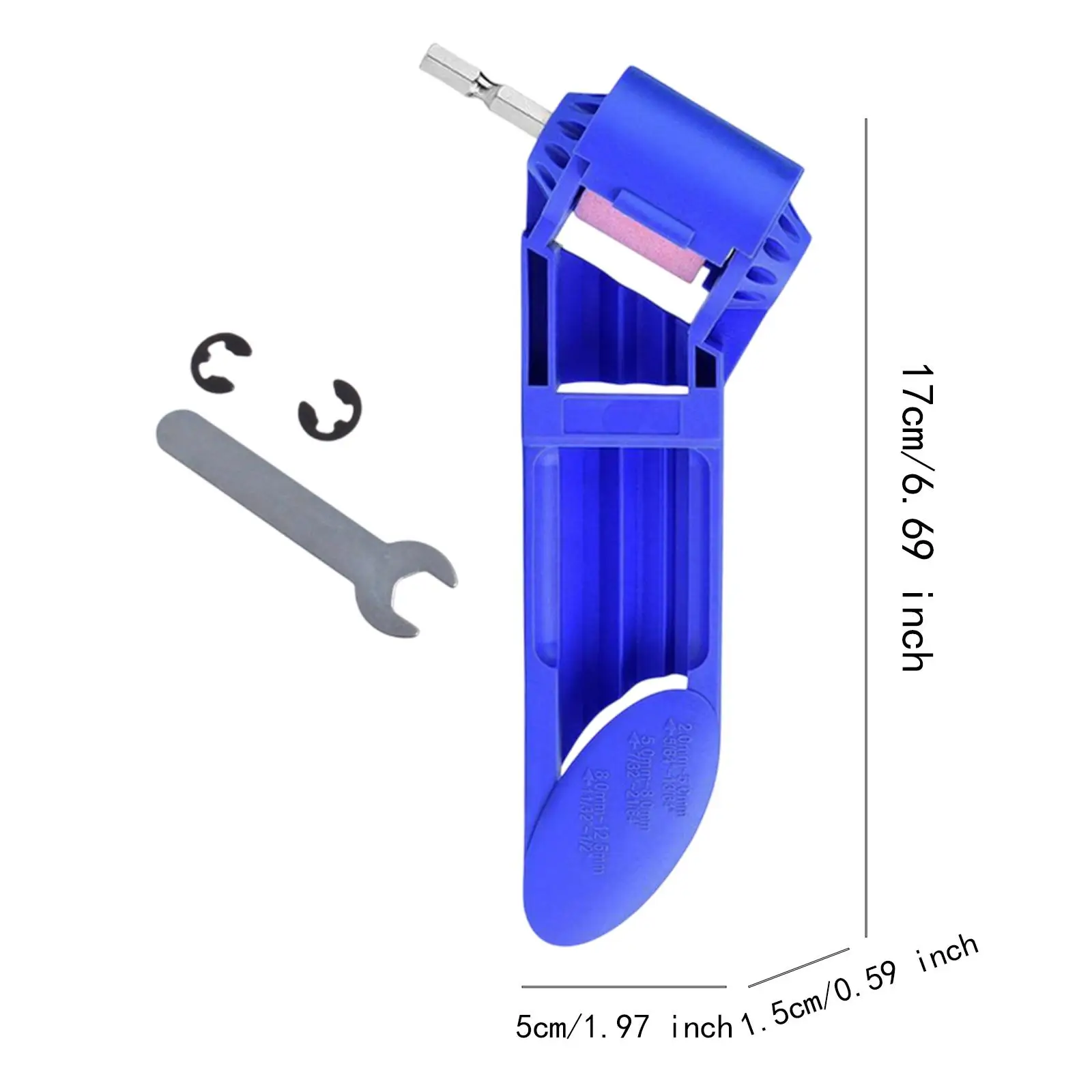 Twist Bit Grinder Accessory 1/4 inch Hex Shank Bit Sharpener