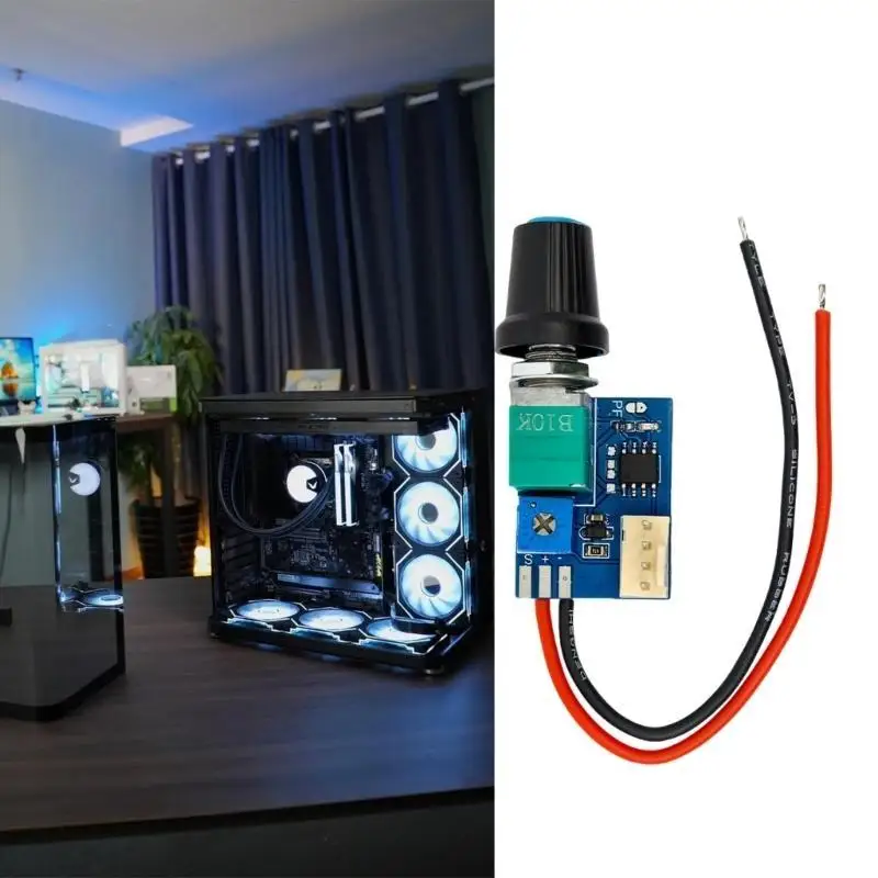 

96GE Silents Operation 12V PWM Cooling Module Switches Enableds Fan Controllers For Electronics Maintenance