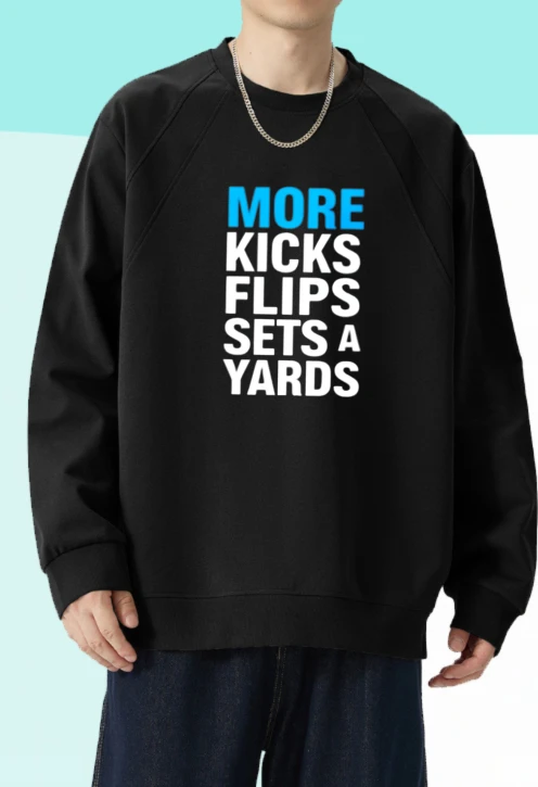 

T shirt for men autumn Daily High Street Long sleeves Graphic tee More Kicks Flips Sets A Yards essentials Breathable Printed t