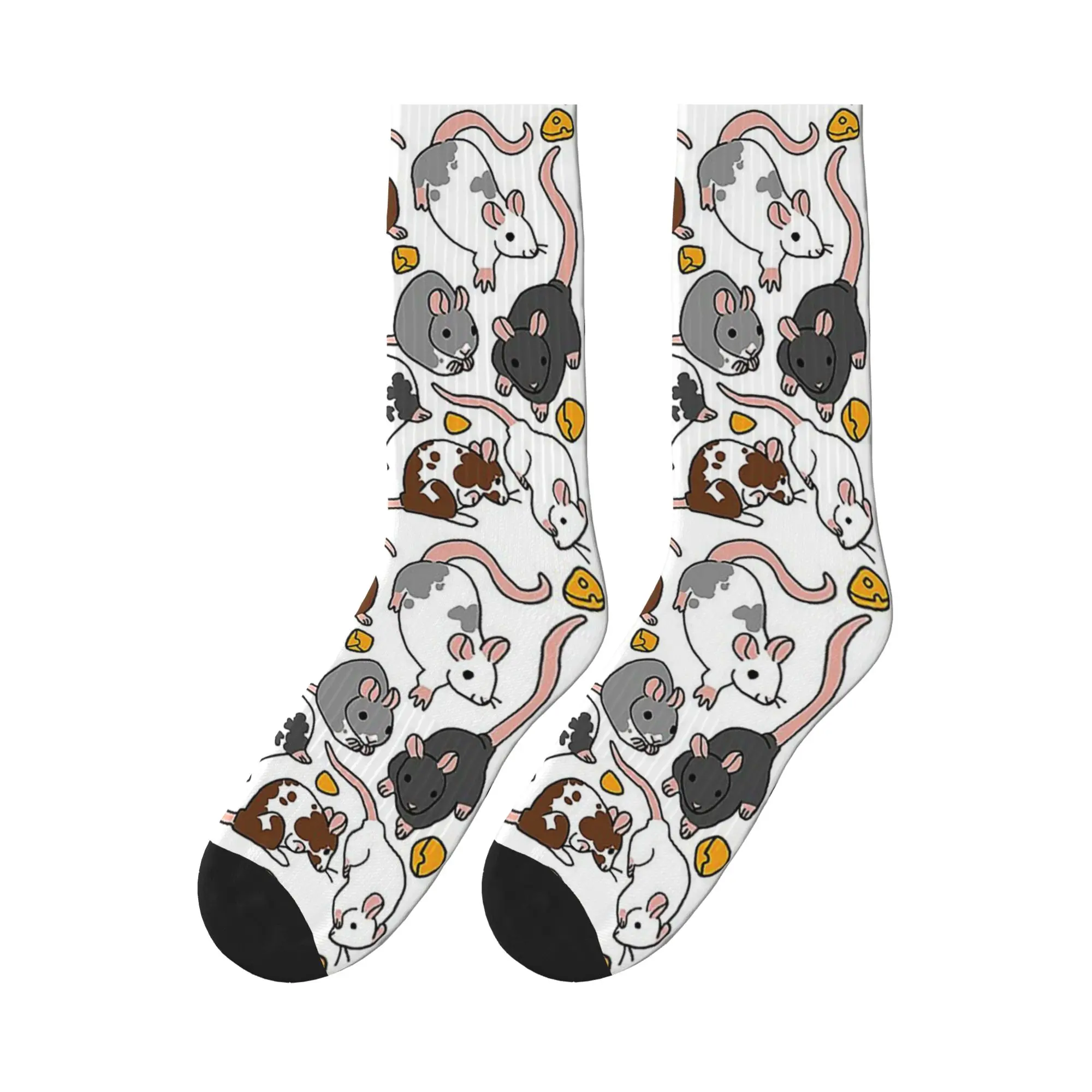 Calcetines deportivos Rat Pack, medias que absorben el sudor, calcetines largos para todas las estaciones, regalo de cumpleaños para hombre y mujer