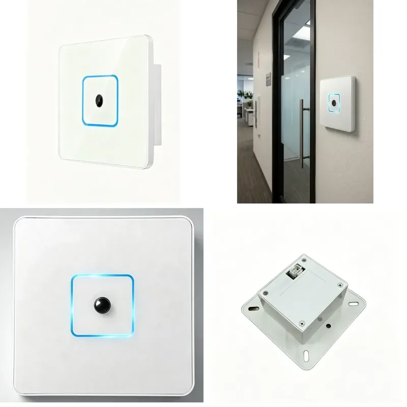 Embedded Smart Access Reader 2.4GHz Bluetooth 13.56MHz 125kHz Wiegand Protocol White PC Material
