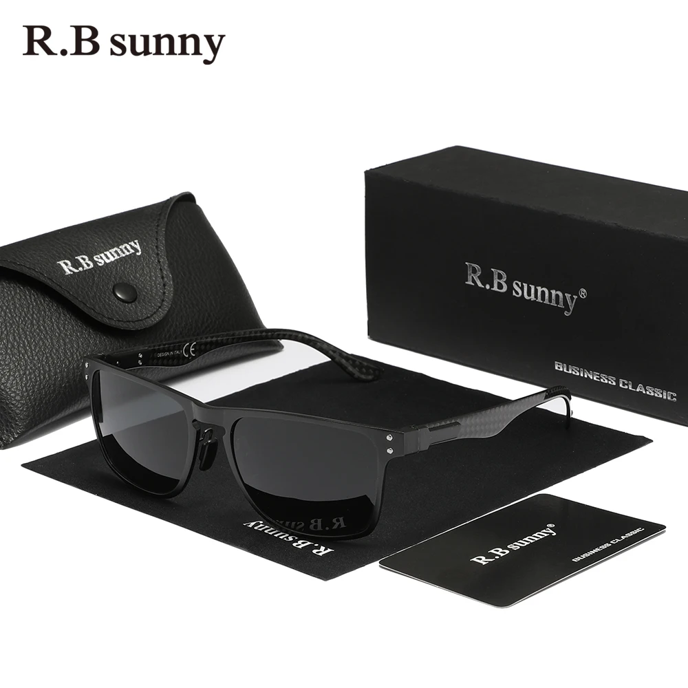 

RBsunny Aluminum Men’s Sunglassses High Quality Luxury Polarized Anti-UV400 Glasses Women Driving Sports Rectangle Cycle Eyewear