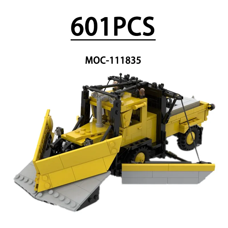 

MOC-111835 Building Block City Snowplow Model Ornament 601 Pieces Children’s Educational Birthday Christmas New Year Toy Gift
