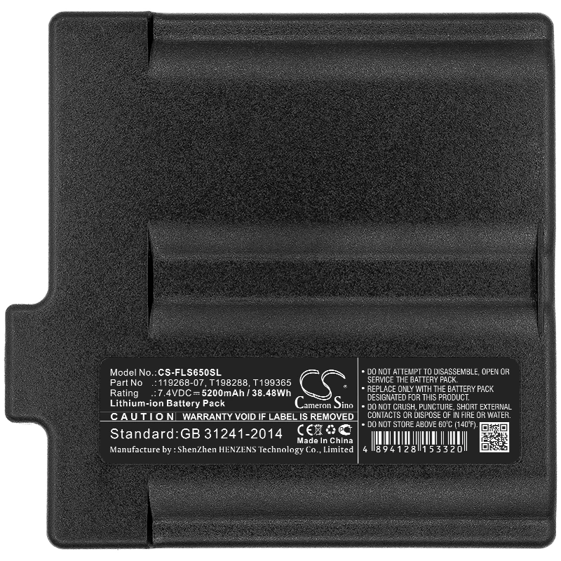

Аккумулятор Cameron Sino 5200 мАч/6800 мАч для термокамеры FLIR Division T199365ACC, ThermaCAM S60, S65, P60, P65, B20, P25, P20