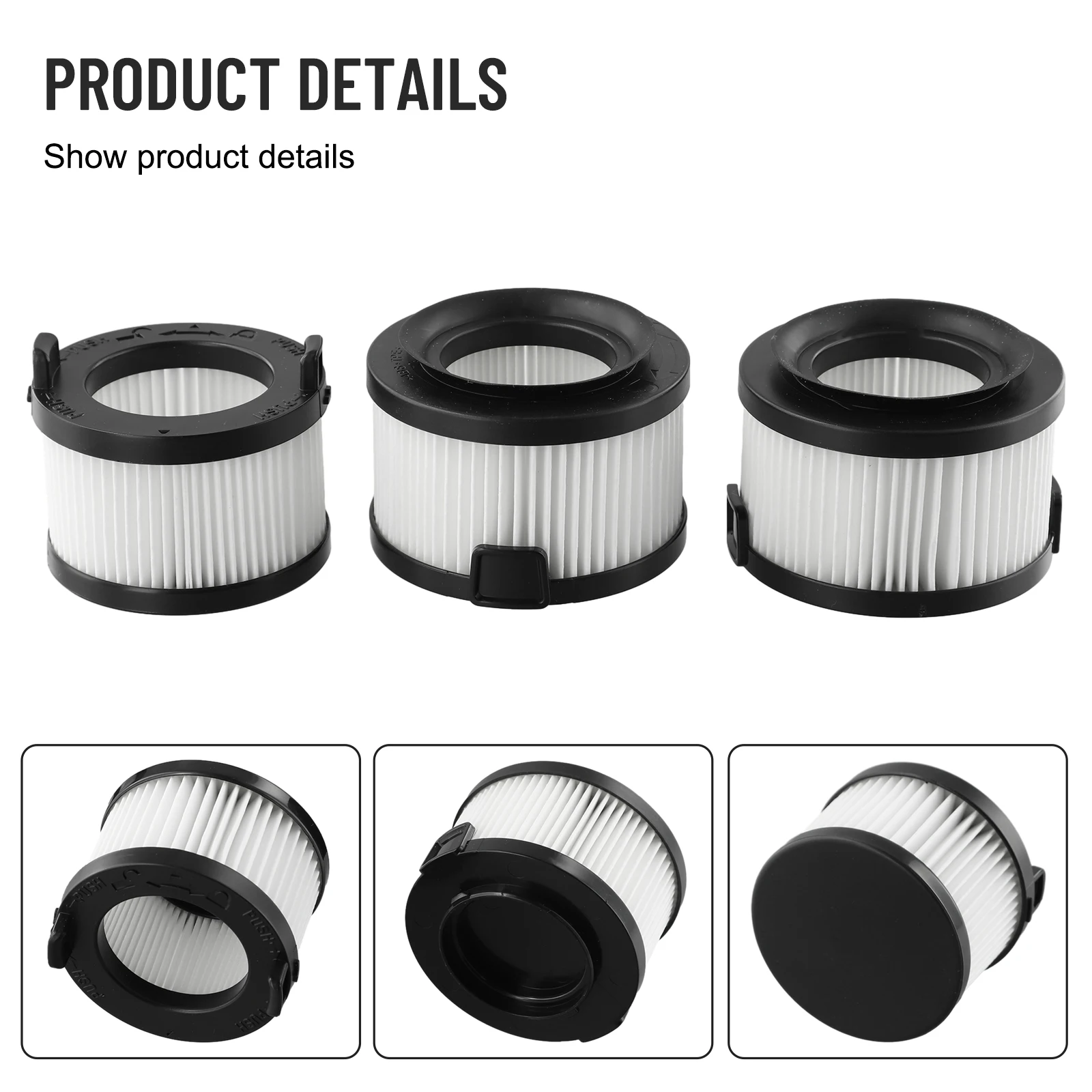 Vacuum Cleaner Filter Main Filter With 2 Pre-Filters For Levoit VortexIQ 40-RF Filtering Dust Household Tool Accessories