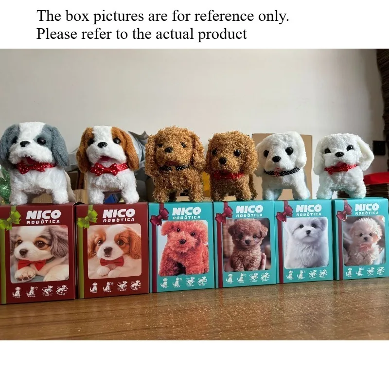 لعبة الكلب القطيفة الجديدة يمكن المشي والنباح، دمية كلب أليف محاكاة الدمية القطيفة، الخيار الأول للهدايا
