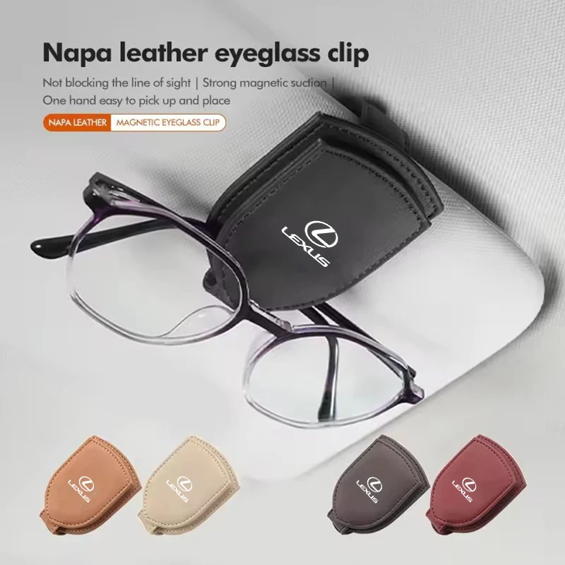 Car Visor Glasses Clip Sunglasses Box Card Holder Interior For Lexus CT200h ES250 ES300h IS250 IS200 GS300 GS460 GX470 LS400