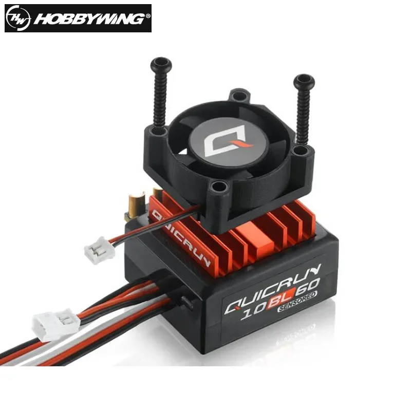 Hobbywing QUICRUN Sensored 10BL120 120A /10BL60 60A 2-3S Lipo Brushless ESC for 1/10 Touring Car/Buggy / F1 / Drift Car